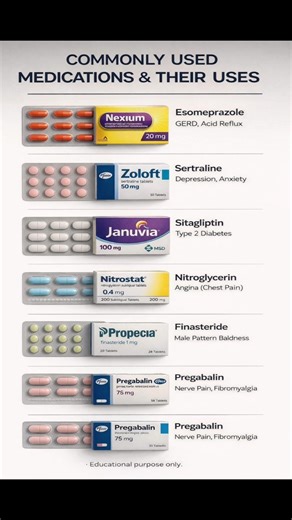 Commonly Used Medicines & Their Clinical Uses‪@MedScope360‬