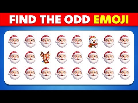 Find the ODD One Out Christmas Edition 🎄🎅⛄️ Emoji Quiz 2026