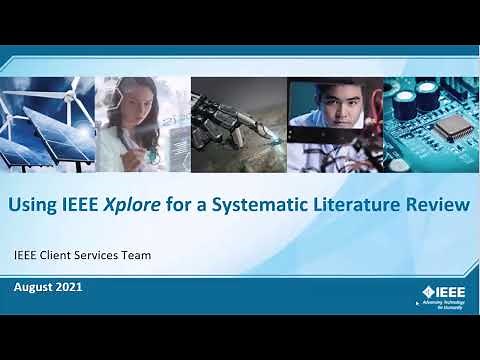 Using IEEE Xplore for a Systematic Literature Review Update 2025