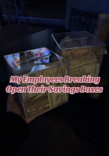 My employees breaking open their savings box… #moneybox #cashcounting #savemoney