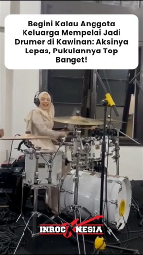 Inʀocknesia on Instagram: "Nggak usah kaget. Cewek yang duduk di balik drum ini adalah Nafisa, drumer band pengusung musik kencang asal Bogor, Killer Queen. Drum set: Hoki Music (Jember) 📹 IG / @hoki_music Jika ada kesalahan penulisan nama sumber video/foto, silakan hubungi kami via DM. #viral #videoviral #viralreels #videotrending #killerqueen"