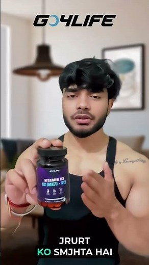 GO4LIFE Vitamin D3 K2 MK7 + B12 | For Joints Bones Support | (60 tablets)