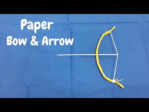 How To Make a Paper Bow And Arrow That Shoots Without Rubber Band