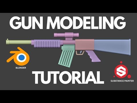 Gun Modeling in Blender