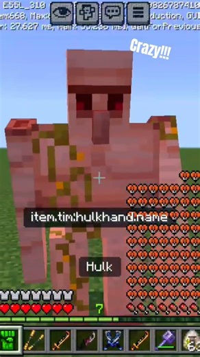 This mod is crazy!!!! #minecraft #gaming #short #mod #crazy #hulk