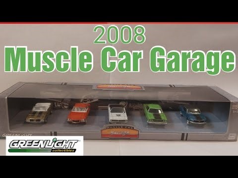 Unboxing Greenlight Muscle Car Garage K-Mart Exclusive set