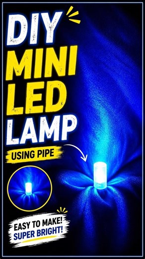 DIY Mini LED Lamp 💡 | Pipe Se Amazing Decor Light 😱 #shorts #scienceproject #experiment