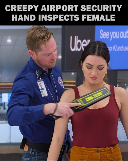 43K views · 644 reactions | Creepy Airport Security Hand Inspects Female. | Totally Studios | Facebook