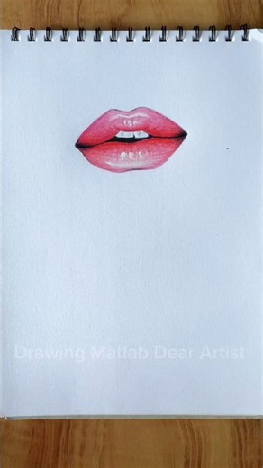 How to Draw a Realistic Lips | Lips Drawing Tutorial #shorts