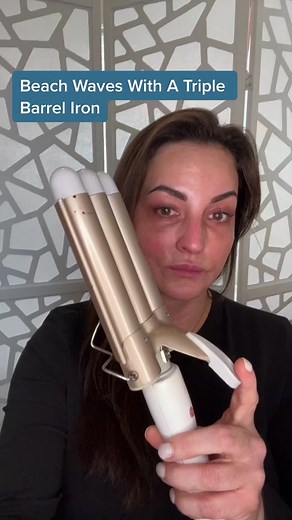 Beach waves with Triple Barrel Curler #beachwaves #triplebarrel #hairtutorial