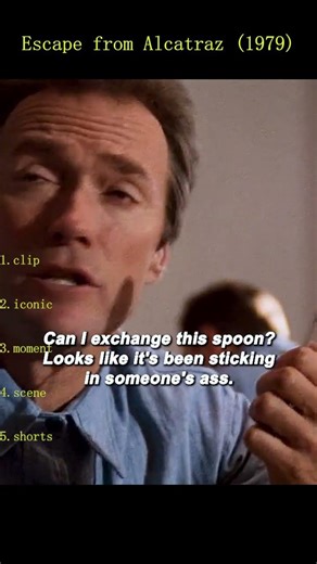 Escape from Alcatraz (1979) | Hiding the Spoon