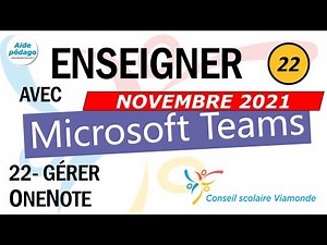 Teams22-Bloc-notes pour la classe OneNote