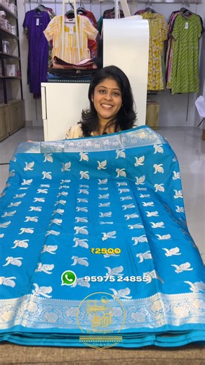 Thari by Bhargavi on Instagram: "Introducing Russian Silk Saree Details & Price • Fabric: Russian Silk • Length: 6.3 meters • Blouse: Running Blouse • Price: ₹2500 | Free Shipping How to Order • DM or WhatsApp: +91 95975 24855 Policy • Color Disclaimer: Shades may vary slightly due to photography/lighting. No return/exchange for color variations. • Returns: Accepted only for damage. Unboxing video is a must for any complaint. • Wash Instructions: Dry Clean only • Hand block/Handloom Note: Extra 