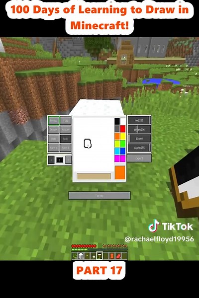 Mastering Drawing in Minecraft: 100 Days Challenge (Day 17)