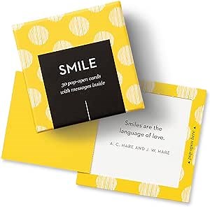 Compendium ThoughtFulls Pop-Open Cards — Smile — 30 Pop-Open Cards, Each with a Different Inspiring Message Inside