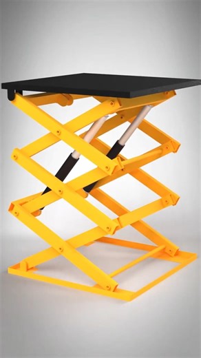 How a Hydraulic Scissor Lift Actually Works ⚙️ #mechanical #engineering