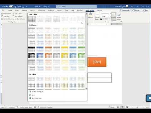 MS Word Editing and Formatting Documents