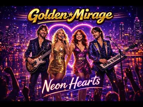 Golden Mirage – Neon Hearts | 70s Disco Pop Dance Track