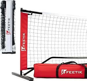 Portable Pickleball Net Set - 2 Nets Included, 1 Steel Frame, Outdoor & Indoor Regulation Size, Carry Bag - Pickleball Equipment Kit for Driveway & Court