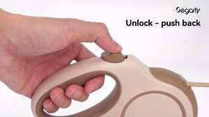 Segarty 16 Ft Retractable Dog Leash with Detachable Poop Bag Holder, 5m Walking Leash for Pets up to 66 lbs, 360°Tangle-Free Dog Lead with Anti-Slip Handle & One-Handed Brake Pause Lock for Outdoors