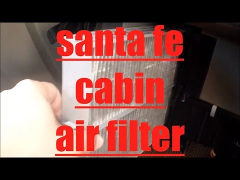 EASY replacement cabin air filter Hyundai Santa Fe √ Fix it Angel