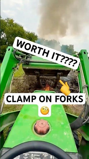 🚜 Clamp-On Forks Make Brush Burning EASY! 🔥