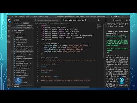 Master LangChain #17 | LangChain ConversationEntityMemory | Entity Tracking#openai #genai
