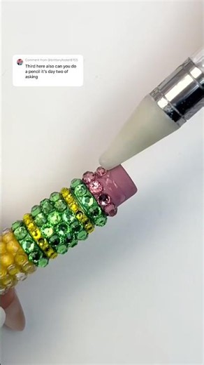 let’s bedazzle a PENCIL ✏️ ✨