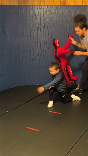 Master Wrestling Moves: Kid Learns Wrist, Leg, Headlock! #shorts