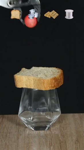 hot ball 1000c vs bread, ice, kozinakh, invisible nylon thread! #hotball #hot | 654