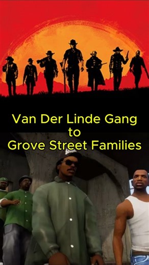 Connecting Van Der Linde Gang to Grove Street Families #rdr2 #sixdegreesofseparation #shorts #fyp