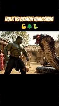 hulk vs demon anaconda h #cartoonstories #deshihulk #alstories #aihulk