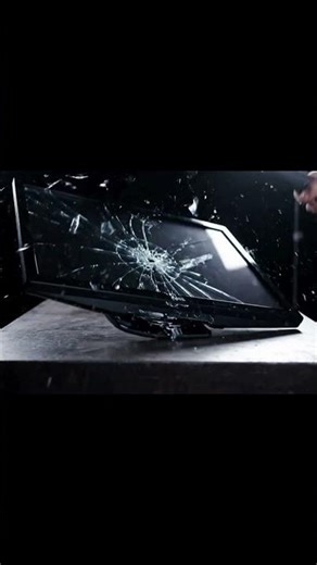 Monitor Smash ASMR | Screen Fracture #shorts