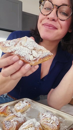 20K views · 433 reactions | I made these Almost Almond Croissant with a sheet of puff pastry and half a log of almond paste. Consider this a max volume breakfast treat. I’ll leave the details in the comments below! Xo | Joy the Baker | Facebook