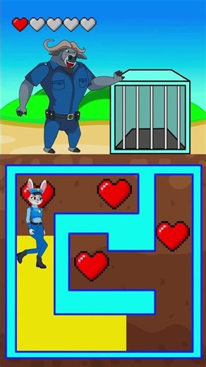 Mission Heart Collector ❤️! Help Judy Hopps Escape #zootopia2 #trending