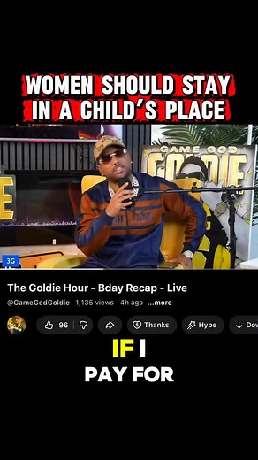 59K views · 2.6K reactions | If you’re gonna act like my child then stay in a child’s place. You can’t duck responsibility all day then want a voice at the table. If you want equal say you need to bring equal weight. 500 hours of game DM ME “bundle” or GoldieRatio.com | GameGod Goldie | Facebook