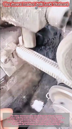 The Secret Behind Split Lock Washers! ⚙️ #manufacturing #satisfying