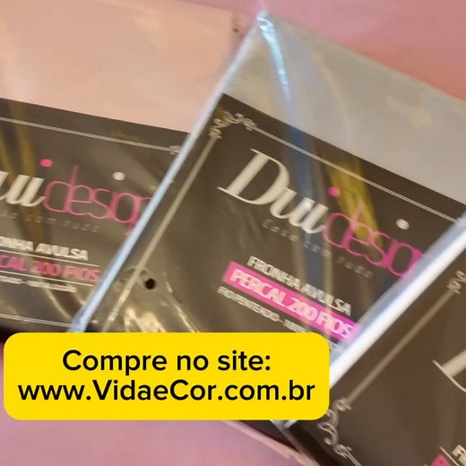 7.2M views · 68K reactions | Lençol com Elástico e Fronhas em Percal 200 fios da marca Dui Design site www.VidaeCor.com.br | Loja Vida e Cor | Facebook