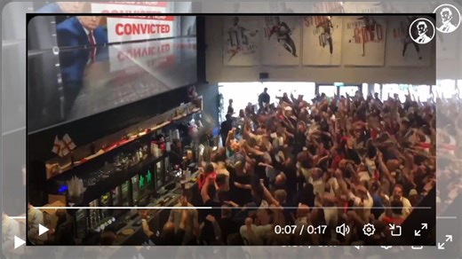 Video Shows Crowd Celebrating Trump's Guilty Verdict?