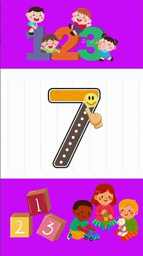 How to Write & Say English Writing: Number [7]Numbers (1-10) for Kids | Step-by-Step