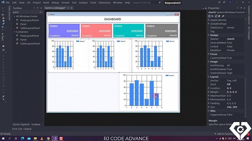How to create a Fully Responsive Form (Dashboard UI) - C# & WinForms