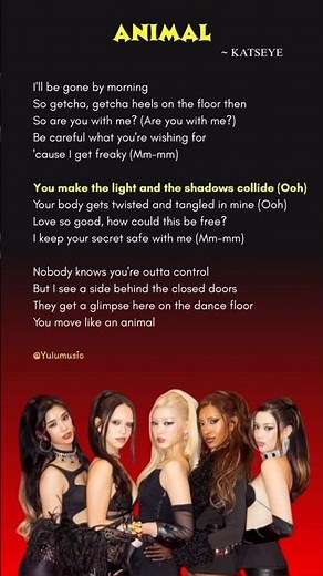 Katseye ~ Animal lyrics pt-3 💛 Katseye new song #katseye #katseyeanimal #trending #songlyrics #kpop