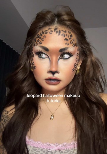 Leopard Halloween Makeup Tutorial