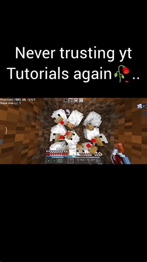 Never trusting Yt tutorials 😭 #mcpe #minecraftgameplay #hindi #viralshorts #bestminecraftclips