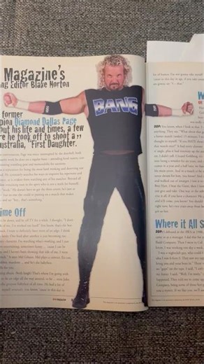 World of Wrestling Magazine Diamond Dallas Page DDP WCW #wwe #wcw #prowrestling