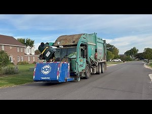 Homewood Disposal 166: Autocar ACX McNeilus Meridian Curotto Can Trash Truck (10/01/25)