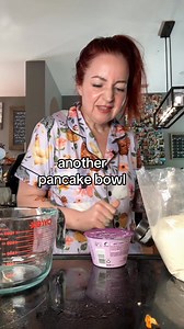 What I used: 50g Kodiak Cakes power waffle and pancake mix, 1 Dannon Light & Fit yogurt, 1 egg….add water till pancake batter is thin enough, microwave 3 minutes. Might have to edit time based off of how deep your bowl is. #protein #proteinpancake #breakfastideas #breakfastrecipes #kodiak #kodiakcakes | Absolutely Lisa