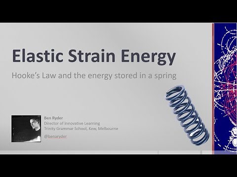 Elastic Strain Energy and Hooke's Law