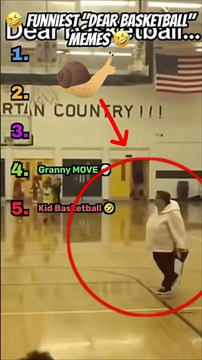 🤣 Ranking Funniest "Dear Basketball" Memes 🤣