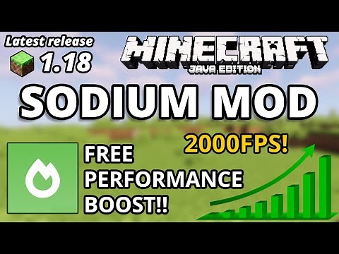 Minecraft Java 1.18 Sodium Fabric Mod 1.18 Increase/Boost FPS Performance! 2021
